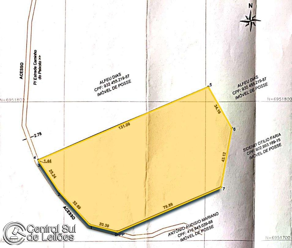 Imagem do imóvel Direitos possessórios sobre Imóvel com área de 8.278,32m², no Município de Biguaçu/SC