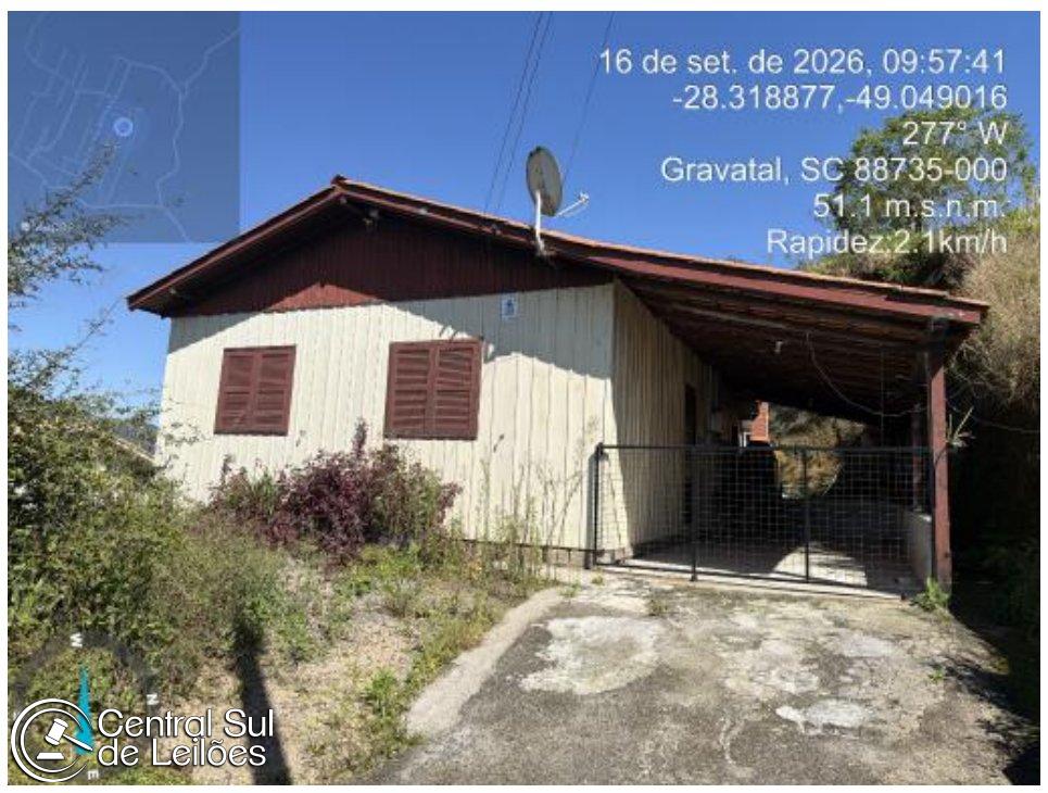 Imagem do imóvel Terreno com área de 241,14m², com edificação, bairro Boa Vista, em Gravatal/SC